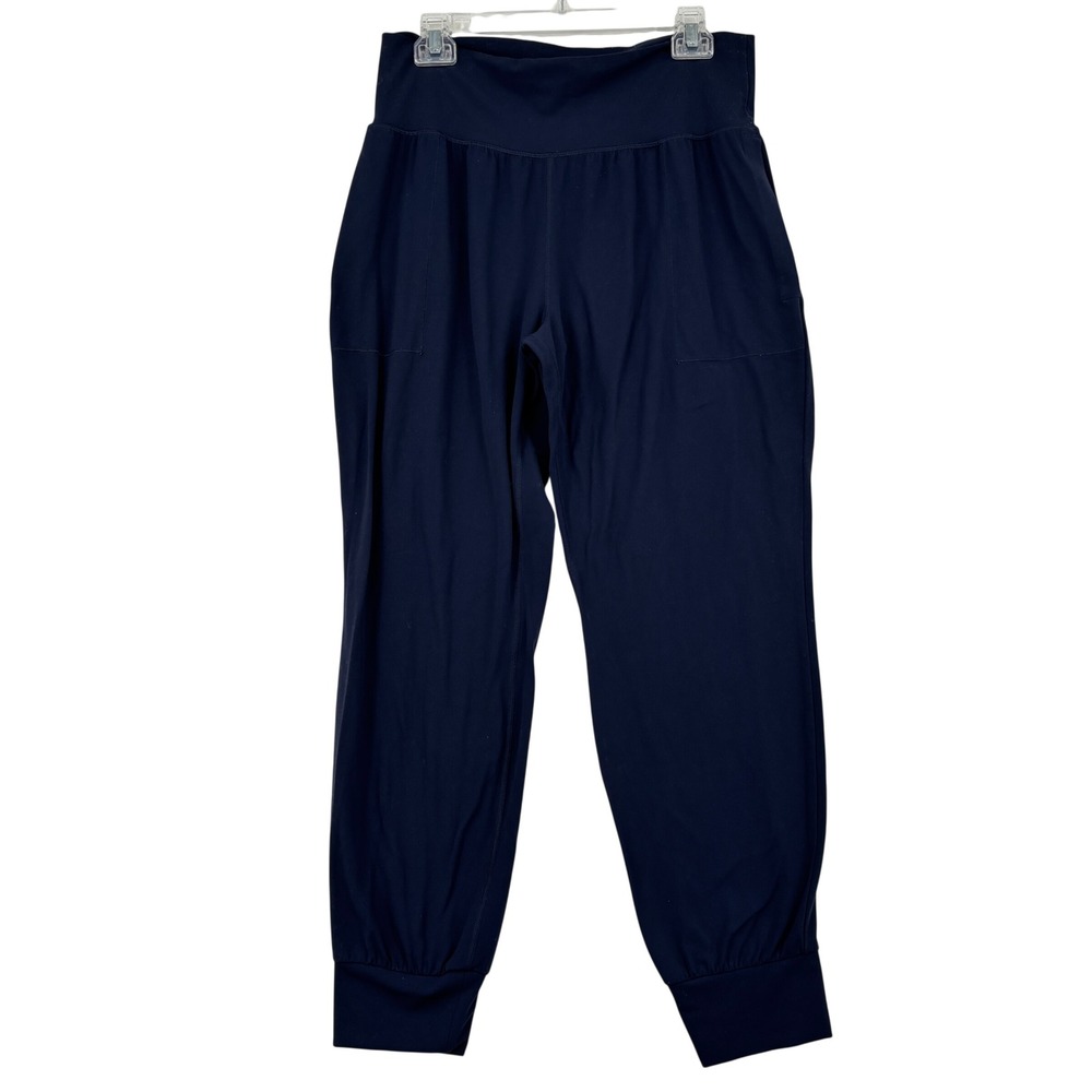 Athleta Salutation Jogger In Powervita Pants Size L Navy Blue High Rise